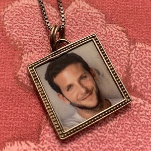 Mrs. Bradley Cooper Silver Engraved Necklace!